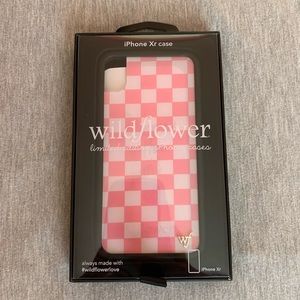 Wildflower Case in Pink Checkers for iPhone XR
